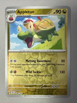 Pokemon TCG * SV Surging Sparks * 140/191 Appletun Uncommon * REVERSE HOLO * NM - Image 1
