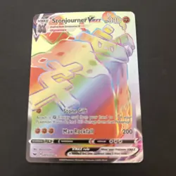 Pokemon TCG - Stonjourner VMAX (Secret) 205/202 Sword & Shield Base - NM - Image 2