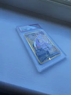 Pokemon TCG Gold Team Rocket's Mewtwo EX 240/182 Destined Rivals PSA 10 - Image 3