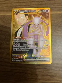Pokemon TCG: Team Rocket's Mewtwo ex 240/182 Destined Rivals - Gold Hyper Rare - Image 2