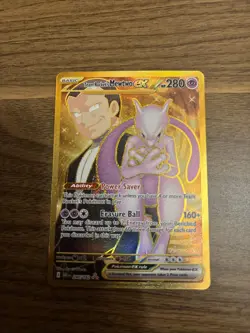 Pokemon TCG: Team Rocket's Mewtwo ex 240/182 Destined Rivals - Gold Hyper Rare - Image 4