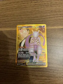 Pokemon TCG: Team Rocket's Mewtwo ex 240/182 Destined Rivals - Gold Hyper Rare - Image 5