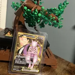 Pokemon TCG Destined Rivals Team Rocket's Mewtwo EX Gold Rare Card 240/182 - Image 2