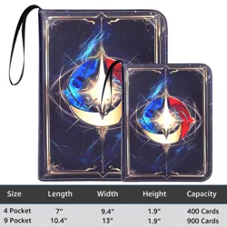 Lorcana Binder 9 Pocket, Large Lorcana Trading Card Binder with 50 Lorcana Ca... - Image 5