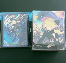 Cynthia & Garchomp Pokemon Card Game Deck Shield + Deck Case Sleeve Set Japan Of - Image 1