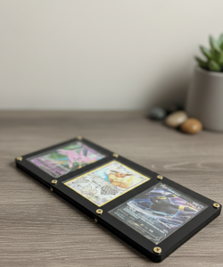 Vibrant Eeveelution Pokemon Card Display Frame - Espeon, Eevee & Umbreon - Image 3