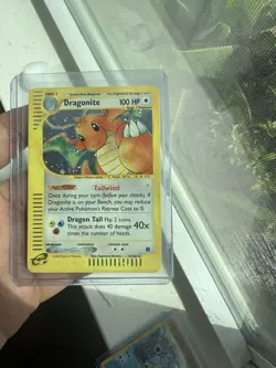 Pokemon TCG Dragonite Holo Rare Card Expedition Base Set 9/165 - Image 1