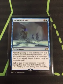 MTG Magic The Gathering Primordial Mist DSC Rare Blue Enchantment Commander - Image 1