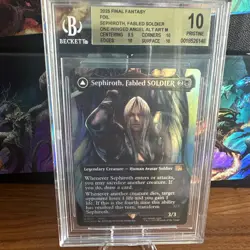 BGS Pristine 10 Sephiroth, Fabled SOLDIER 317 Foil MTG Final Fantasy Alt Art - Image 1