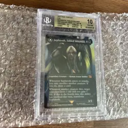 BGS Pristine 10 Sephiroth, Fabled SOLDIER 317 Foil MTG Final Fantasy Alt Art - Image 3