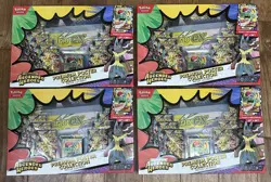 Pokemon Ascended Heroes Lot 4 Premium Poster Collection Mega Lucario - Image 1