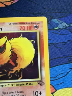 Pokemon TCG Flareon Jungle 3/64 Holo Unlimited Holo Rare - Image 4