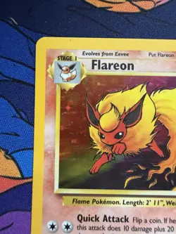 Pokemon TCG Flareon Jungle 3/64 Holo Unlimited Holo Rare - Image 5