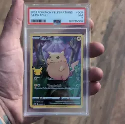 Pokemon Pikachu 005/025 Celebrations Full Art Holo Rare PSA 7 - Image 1