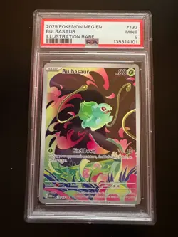 BULBASAUR 133 PSA 9 2025 POKEMON MEG EN - Image 1