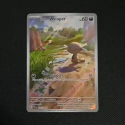 Pokemon TCG Paldean Wooper Holo Rare 102/094 Me02: Phantasmal Flames - Image 1