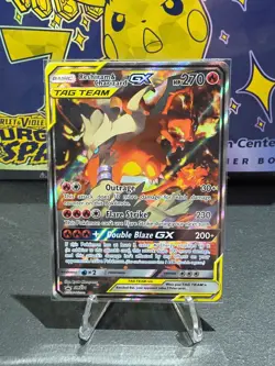 Reshiram & Charizard GX SM201 Sun & Moon Black Star Promo Near Mint Pokemon TCG - Image 1