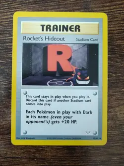 Pokemon Neo Revelation Rocket's Hideout 63/64 Non Holo - Image 1