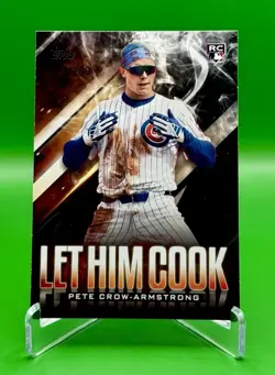 2024 Topps Update Series Baseball Pete Crow-Armstrong Let Him Cook Black/299 RC - Image 1
