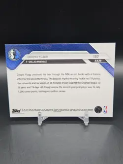 Cooper Flagg RC 2nd Youngest to 1K Pts 2025-26 NBA Topps NOW Card 193 Mavericks - Image 2