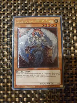 Celestia Lightsworn Angel LODT-EN024 Light of Destruction Ultimate Rare Euro. - Image 1