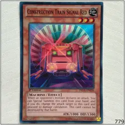 Construction Train Signal Red DRLG-EN038 Super Rare 1st Edition Yugioh - Image 1