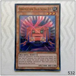 Construction Train Signal Red DRLG-EN038 Super Rare 1st Edition Yugioh - Image 1