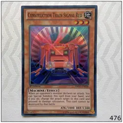 Construction Train Signal Red DRLG-EN038 Super Rare 1st Edition Yugioh - Image 1