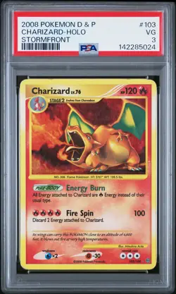 PSA 3 Charizard 103/100 2008 Stormfront Secret Rare Pokemon Card SWIRL - Image 1