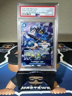 ONE PIECE 2025 TRAFALGAR LAW S2-FINALIST OFFLINE REGS. PCK 2025 S2 #047 PSA 10 - Image 1