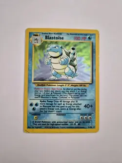 Pokemon TCG Blastoise Holo Card 2/102 Base Set 1995 WOTC, See Pics Used - Image 1