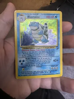 Pokemon TCG Blastoise Holo Rare Card Base Set 2/102 HP - Image 1