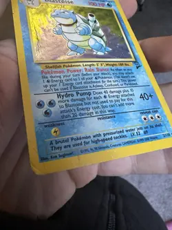 Pokemon TCG Blastoise Holo Rare Card Base Set 2/102 HP - Image 2