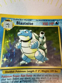 Pokemon TCG Blastoise 💧 Holo ✨ Card Base Set 2/102 WOTC - Image 3