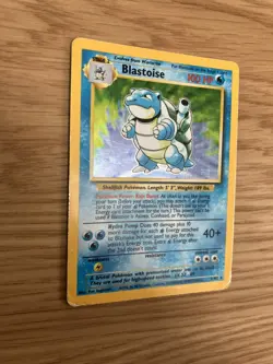 Pokemon TCG Blastoise Holo Card Base Set 2/102 LP-/MP+ - Image 4