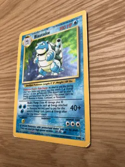 Pokemon TCG Blastoise Holo Card Base Set 2/102 LP-/MP+ - Image 5