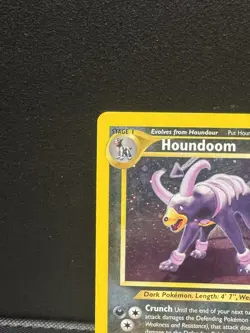 Pokemon TCG - Houndoom 🌑 4/75 Neo Discovery 🛕 Holo ✨ Rare WOTC Card LP - Image 2