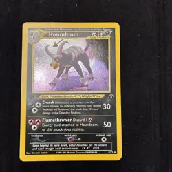 Pokemon TCG Houndoom Neo Discovery Holo Card 4/75 1st Edition - Image 1