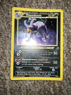 Pokemon TCG Neo Discovery Houndoom Holo Rare Card 4/75 English - Image 1