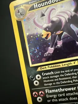 Pokemon TCG Neo Discovery Houndoom Holo Rare Card 4/75 English (Swirl) - Image 2