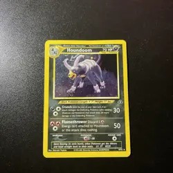 Pokemon TCG Neo Discovery Houndoom Holo Rare Card 4/75 English - Image 1