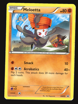Pokemon TCG Meloetta BW69 Black White Promo DMG Card - Image 1