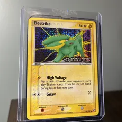 Pokemon Card - Electrike Deoxys 59/107 Reverse Holo Stamped - Image 5