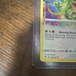 Pokemon Rayquaza Amazing Rare Holo 138/185 Swsh04 Vivid Voltage English Card - Image 2