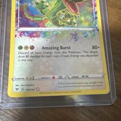 Pokemon Rayquaza Amazing Rare Holo 138/185 Swsh04 Vivid Voltage English Card - Image 3