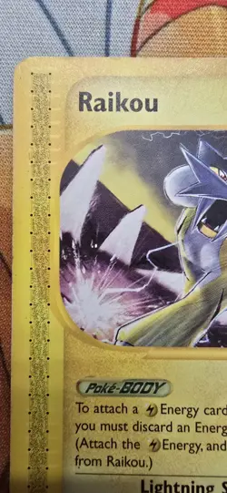 Raikou - 28/144 - Pokemon TCG Skyridge Rare Card e-reader LP - Image 3