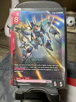 Xi Gundam LR ST08-001 Flash of Radiance Legend Rare Foil Gundam Card Game NM/M - Image 1