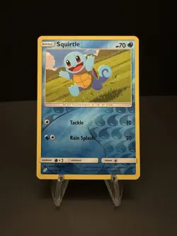 Squirtle 23/181 Reverse Holo Sun & Moon Team Up Set Pokemon Card 2019 - Image 1