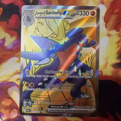 Pokemon TCG Cynthia's Garchomp EX Card 215/182 Destined Rivals Mint Condition - Image 1