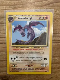 Pokemon TCG Aerodactyl Neo Revelation Card 15/64 Unlimited Rare LP - Image 1